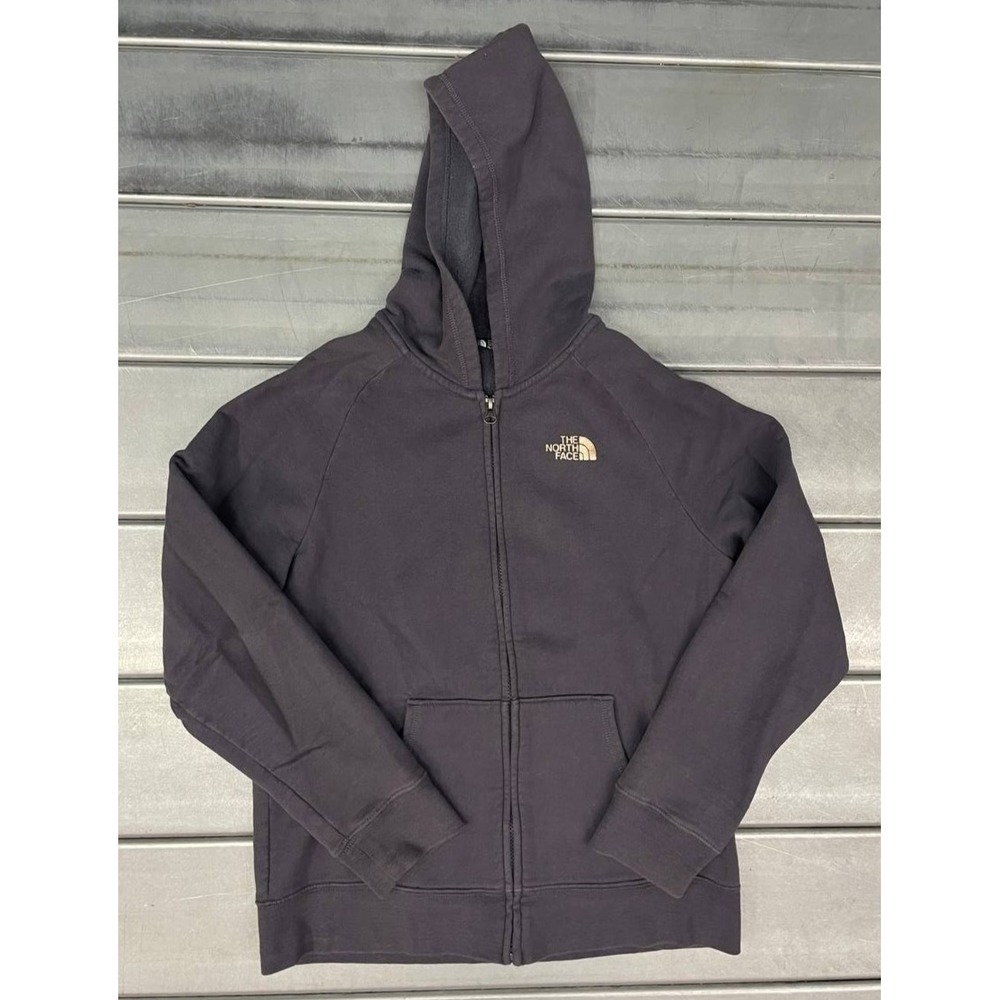 North Face Hoodie Girls Size XL Violet Navy Full‎ Zip Sweatshirt